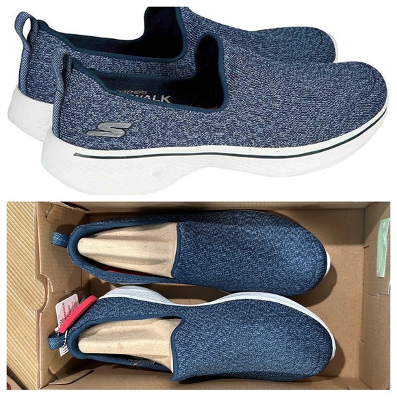 Skechers Shoes - Sketchers Go Walk 4 Slip-on Sneakers in Navy